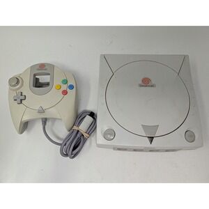 Sega Dreamcast HKT-3020 Console w HKT-7700 Controller Untested No Cords